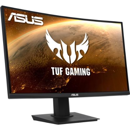 Picture of TUF VG24VQE 24in Class Full HD Curved Screen Gaming LCD Monitor - 16:9 - Black - 23.6in Viewable - Vertical Alignment (VA) - WLED Backlight - 1920 x 1080 - 16.7 Million Colors - FreeSync Premium - 250 Nit - 1 ms MPRT - 165 Hz Refresh Rate - HDMI