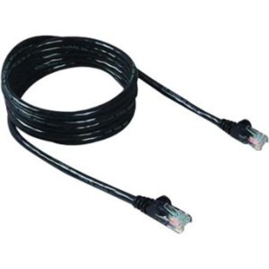 Picture of Belkin 10ft CAT6 Ethernet Patch Cable, RJ45, M/M, Black - Patch cable - RJ-45 (M) to RJ-45 (M) - 10 ft - UTP - CAT 6 - stranded - black