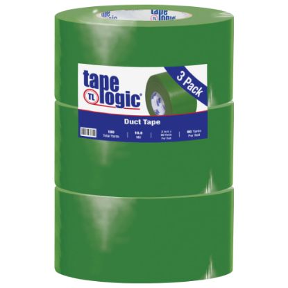 Picture of Tape Logic Color Duct Tape, 3in Core, 3in x 180ft, Green, Case Of 3