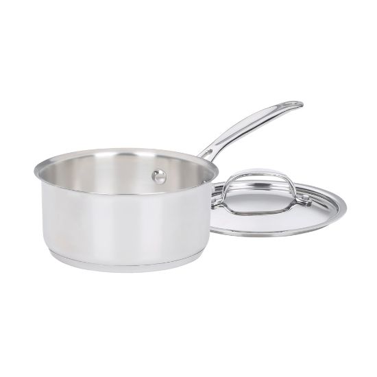 Picture of Cuisinart Chefs Classic Saucepan With Cover, 1 Quart, Stainless Steel