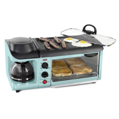 Picture of Nostalgia Electrics Retro 3-in-1 Family-Size Breakfast Station, Aqua