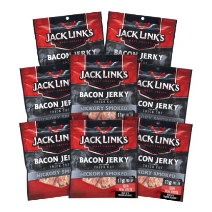 Picture of Jack Links Small Batch Bacon Jerky, 2.25 Oz, Pack Of 8 Sticks