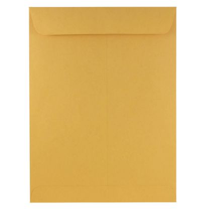 Picture of JAM Paper Open-End 9in x 12in Envelopes, Gummed Seal, Brown Kraft, Pack Of 100 Envelopes