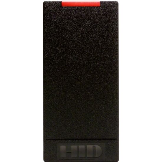 Picture of HID iCLASS R10 6100C Smart Card Reader - Contactless - Cable - 3.25in Operating Range - Wiegand, Pigtail - Mullion Mount, Surface Mount - Black