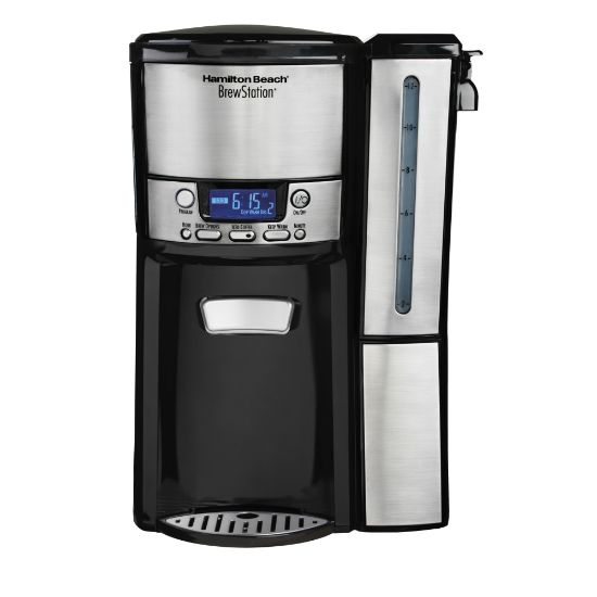 Picture of Hamilton Beach BrewStation 12 Cup Dispensing Coffeemaker (47950) - 12 Cup(s) - Multi-serve - Coffee Strength Setting - Timer - Black