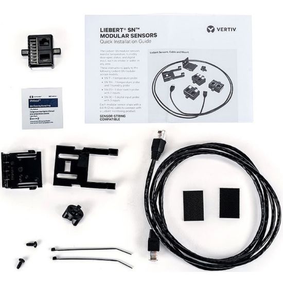 Picture of Vertiv Liebert SN-TH Modular Sensor | Temperature Humidity Rack Monitoring - Compact | Auto-discoverable | 2 Probes| Includes Cables and Mounting Hardware