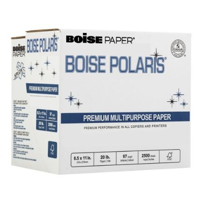 Picture of Boise SPLOX Speed-Loading Reamless Copy Paper, 5 Reams, White, Letter (8.5in x 11in), 2500 Sheets Per Case, 20 Lb, 97 Brightness, FSC Certified