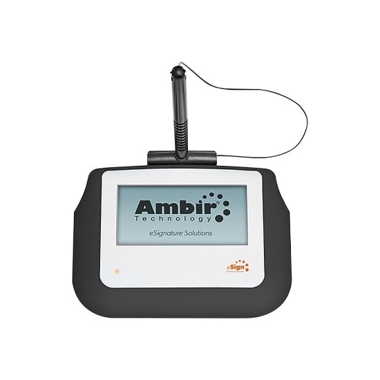 Picture of Ambir nSign 110 - Signature terminal w/ LCD display - wired - USB