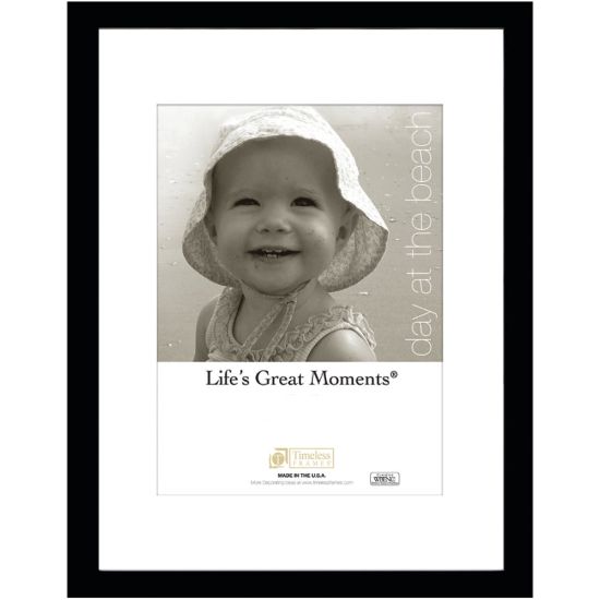 Picture of Timeless Frames Lifes Great Moments Picture Frame, 11in x 14in With Mat, Black