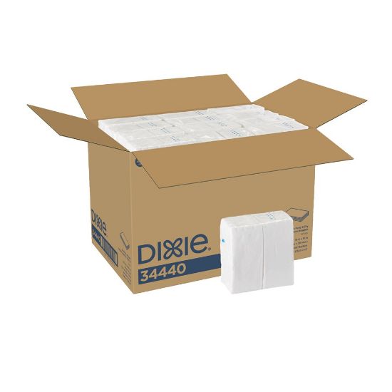 Picture of Dixie 2-Ply Dinner Napkins, 126 Napkins Per Sleeve, Carton of 24 Packs