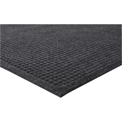 Picture of Genuine Joe 99% Recycled EcoGuard Eternity Indoor Floor Mat, 3ftW x 5L, Charcoal Gray