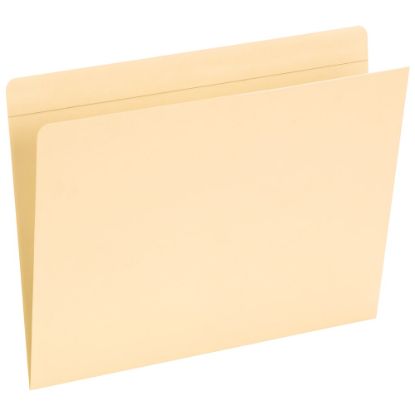 Picture of Smead Reinforced-Tab Pocket Folders, Straight Cut, Letter Size, Manila, Pack Of 50