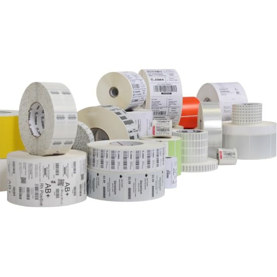 Picture of Zebra Z-Perform 1000D Multipurpose Label - 3in Width x 5in Length - Permanent Adhesive - Rectangle - Direct Thermal - Bright White - Acrylic, Paper - 95 / Roll - 36 Roll