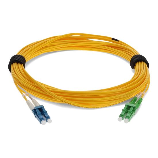 Picture of AddOn 3m LC OS1 Yellow Patch Cable - Patch cable - LC/APC single-mode (M) to LC/PC single-mode (M) - 3 m - fiber optic - duplex - 9 / 125 micron - OS1 - halogen-free - yellow