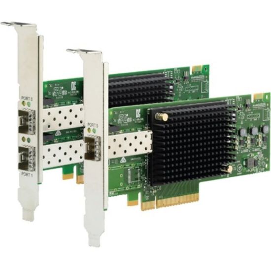 Picture of Lenovo Emulex 16Gb Gen6 FC Dual-port HBA - PCI Express 3.0 x8 - 16 Gbit/s - 2 x Total Fibre Channel Port(s) - SFP+ - Plug-in Card