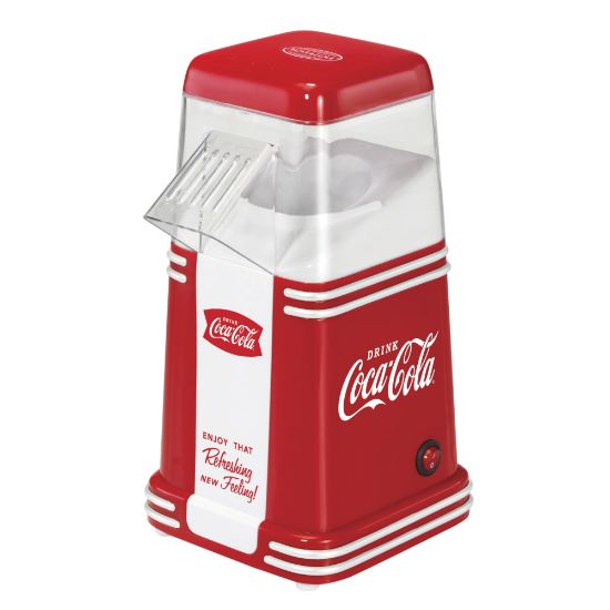 Picture of Nostalgia Coca-Cola Hot Air Popcorn Maker, Red