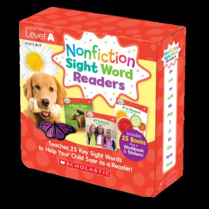 Picture of Scholastic Teacher Resources Nonfiction Sight Word Readers Parent Pack, Level A, Pre-K To 1st Grade