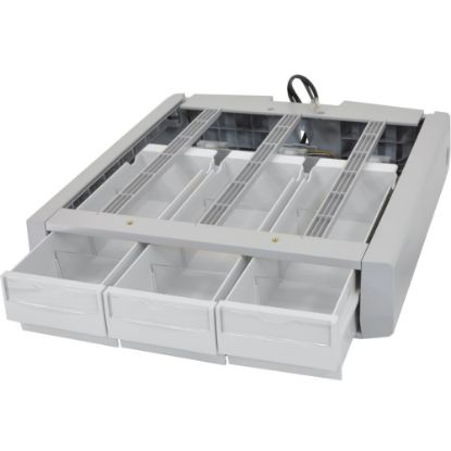 Picture of Ergotron SV43/44 Supplemental Triple Drawer - 3.8in Width x 10.5in Depth x 2.5in Height - Gray, White