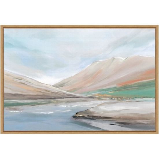 Picture of Amanti Art Royal Hills by Isabelle Z Framed Canvas Wall Art Print, 23in x 16in, Maple