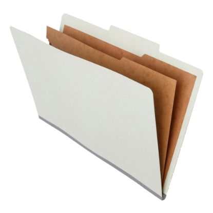 Picture of Folders With 2 Dividers, 6 Fasteners, 2in Expansion, Light Green