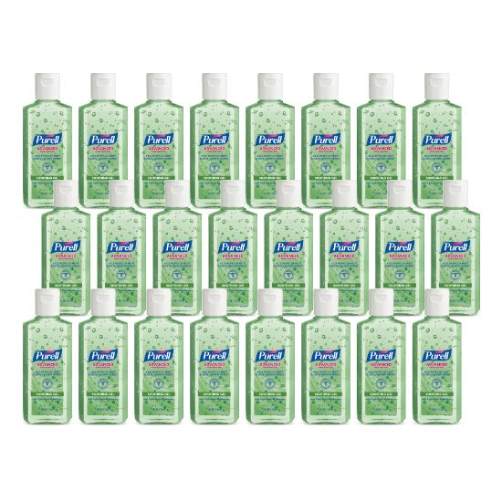 Picture of PURELL Advanced Hand Sanitizer Soothing Gel, Fresh Scent, 4-oz. Flip-Cap Bottle, 24/Carton