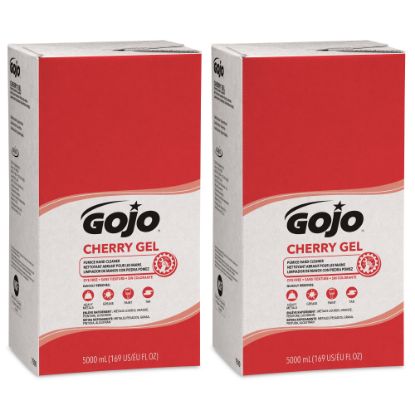 Picture of GOJO PRO TDX Gel Pumice Hand Soap Cleaner, Cherry Scent, 169.07 Oz, Carton Of 2 Refills