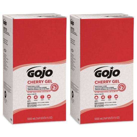 Picture of GOJO PRO TDX Gel Pumice Hand Soap Cleaner, Cherry Scent, 169.07 Oz, Carton Of 2 Refills