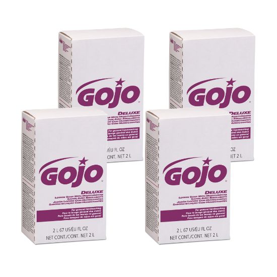 Picture of GOJO NXT Lotion Hand Soap, Light Floral Scent, 67.62 Oz, Case Of 4 Refills