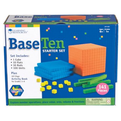 Picture of Learning Resources Brights! Base 10 Starter Set, Grades 1 - 9