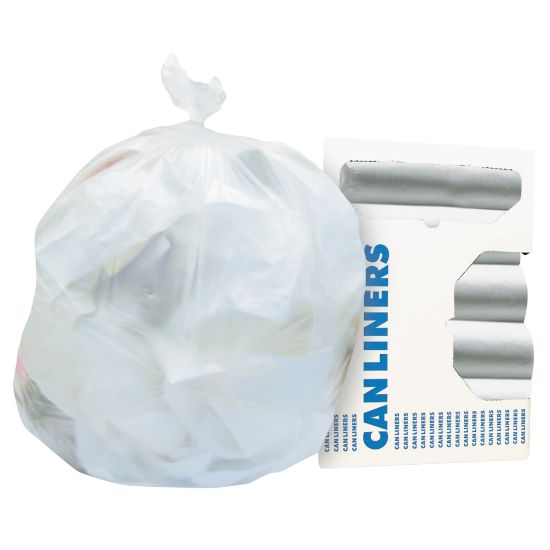 Picture of Heritage High-Density Coreless 0.31-mil Trash Can Liners, 10 Gallons, White, Box Of 1,000 Liners