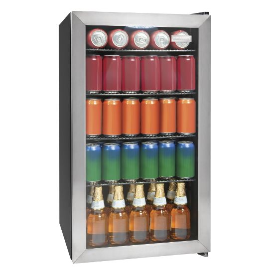 Picture of Igloo 3.5 Cu Ft 135-Can Beverage Cooler, Stainless Steel