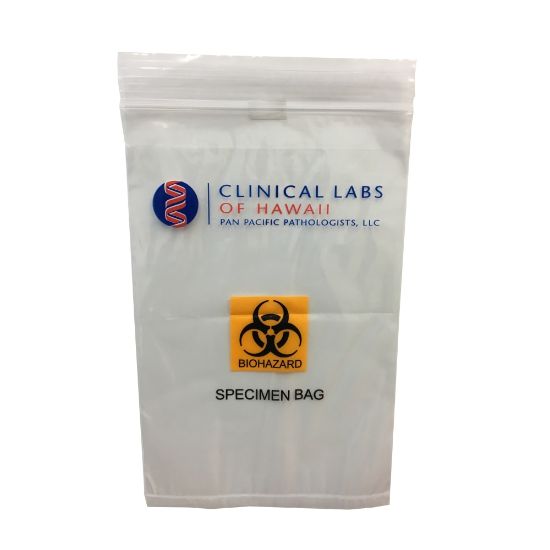 Picture of Biohazard Zip Bag, 6in x 9in