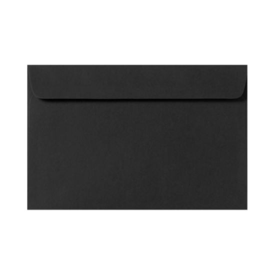 Picture of LUX Booklet 9in x 12in Envelopes, Gummed Seal, Midnight Black, Pack Of 50