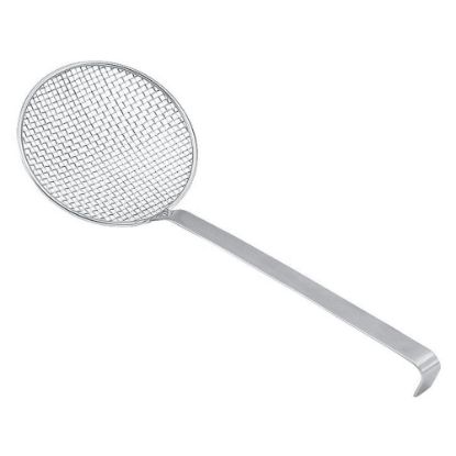 Picture of Hoffman Long-Handle Heavy-Duty Stainless Steel Skimmer, Silver