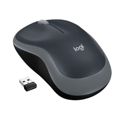 Picture of Logitech M185 Ambidextrous Wireless Mouse, Swift Gray