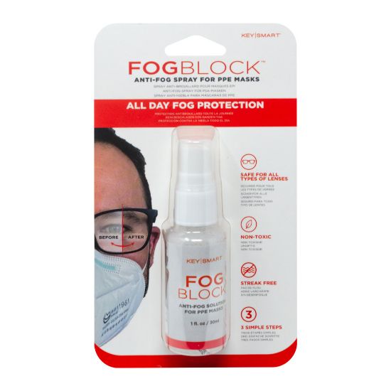 Picture of KeySmart FogBlock Anti-Fog Eyeglasses Solution, Pack Of 5