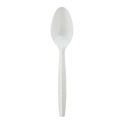 Picture of Solo Cup Medium Weight Polypropylene Teaspoons - 1000/Carton - Teaspoon - 1 x Teaspoon - Breakroom - Disposable - Polypropylene - White