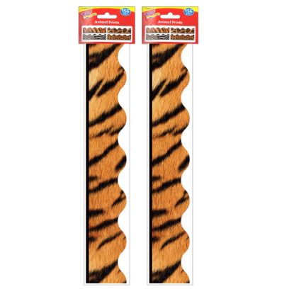 Picture of Trend Terrific Trimmers, Animal Prints, 156ft Per Pack, Set Of 2 Packs