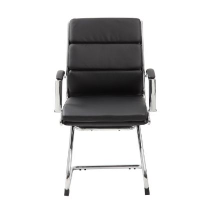 Picture of Boss Office Products CaressoftPlus Guest Chair, Black/Chrome