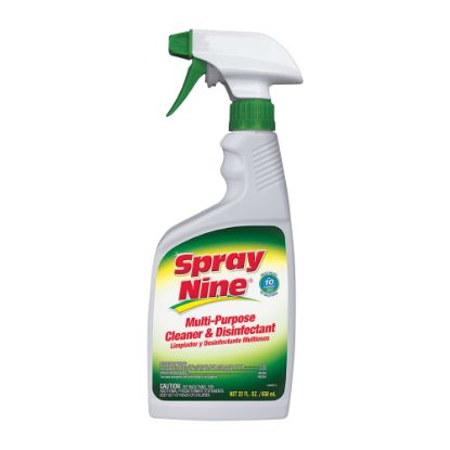 Picture of Spray Nine Heavy-Duty Cleaner/Degreaser w/Disinfectant - Spray - 22 fl oz (0.7 quart) - Bottle - 12 / Carton - Clear