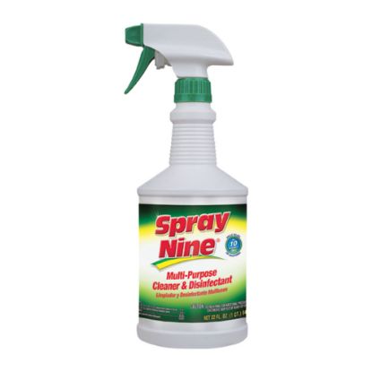 Picture of Spray Nine Heavy-Duty Cleaner/Degreaser w/Disinfectant - Spray - 32 fl oz (1 quart) - Bottle - 12 / Carton - Clear