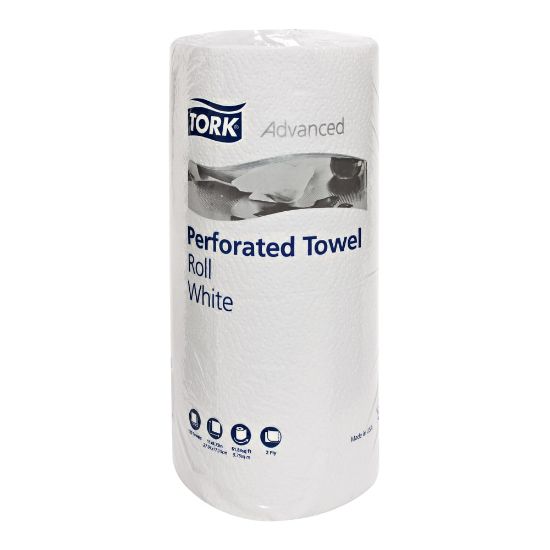 Picture of SCA Tissue 2-Ply Paper Towels, 100% Recycled, 120 Sheets Per Roll, Pack Of 30 Rolls