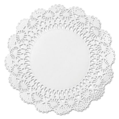 Picture of Hoffmaster Cambridge Lace Paper Doilies, 10in Diameter, White, Pack Of 1,000 Doilies