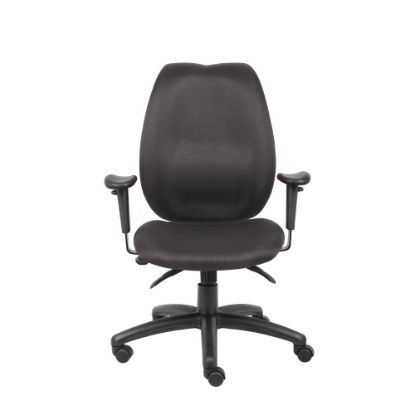 Picture of Boss Office Products Ergonomic Fabric High-Back Task Chair, Black