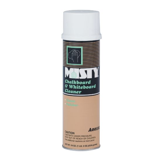 Picture of MISTY Chalkboard/Whiteboard Cleaner - For Whiteboard - 19 fl oz (0.6 quart) - Sassafrass Scent - 12 / Carton - Non Ammoniated - White