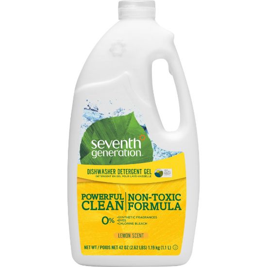 Picture of Seventh Generation Automatic Dishwasher Gel Soap, Lemon Scent, 45 Oz Bottle, Case Of 6