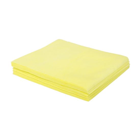 Picture of Hospeco TaskBrand DSM Flat Dusters, 9-3/4inH x 18-5/8inD, 500 Sheets Per Case, Yellow, Pack Of 50 Cases