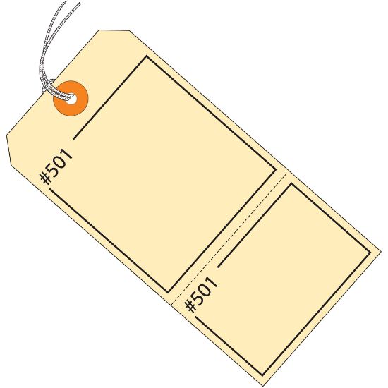 Picture of Partners Brand Claim Tags, 100% Recycled, 4 3/4in x 2 3/8in, Manila, Case Of 1,000