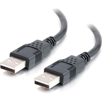 Picture of C2G 2m USB Cable - USB 2.0 A to USB A - M/M - Type A Male USB - Type A Male USB - 6.56ft - Black