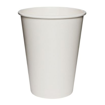 Picture of Solo Cup Polycoated Hot Paper Cups, 12 Oz, White, 50 Cups Per Sleeve, Case Of 20 Sleeves